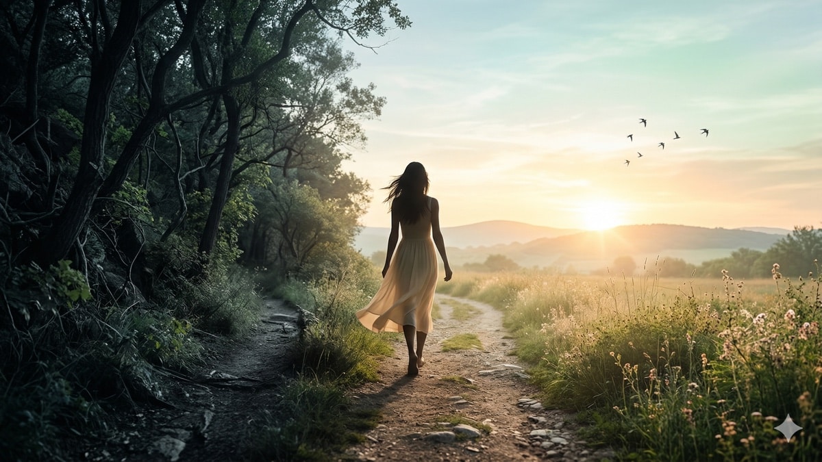 Recuperação após abuso narcisista: mulher reconstruindo sua vida e identidade emocional